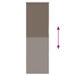 vidaXL Zatemňovacia roleta, kávová, 40x175 cm, šírka látky 35,7 cm, polyester – Obrázok 5