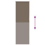 vidaXL Zatemňovacia roleta, kávová, 50x175 cm, šírka látky 45,7 cm, polyester – Obrázok 5