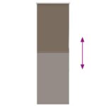 vidaXL Zatemňovacia roleta kávová 55x175 cm šírka látky 50,7 cm polyester – Obrázok 5