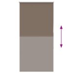 vidaXL Zatemňovacia roleta kávová 70x175 cm šírka látky 65,7 cm polyester – Obrázok 5