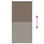 vidaXL Zatemňovacia roleta kávová 75x175 cm šírka látky 70,7 cm polyester – Obrázok 5