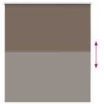 vidaXL Zatemňovacia roleta, kávová, 135x175 cm, šírka látky 131,6 cm, polyester – Obrázok 5