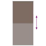 vidaXL Zatemňovacia roleta, kávová, 110x210 cm, šírka látky 105,7 cm, polyester – Obrázok 5