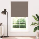 vidaXL Zatemňovacia roleta, kávová, 120x210 cm, šírka látky 116,6 cm, polyester