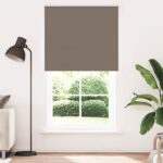 vidaXL Zatemňovacia roleta, kávová, 125x210 cm, šírka látky 121,6 cm, polyester
