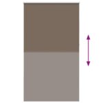 vidaXL Zatemňovacia roleta, kávová, 125x210 cm, šírka látky 121,6 cm, polyester – Obrázok 5