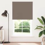vidaXL Zatemňovacia roleta, kávová, 130x230 cm, šírka látky 126,6 cm, polyester