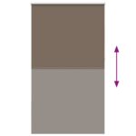 vidaXL Zatemňovacia roleta, kávová, 130x230 cm, šírka látky 126,6 cm, polyester – Obrázok 5