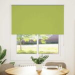 vidaXL Zatemňovacia roleta, listy, zelená 135x130 cm, šírka látky 131,6 cm, polyester – Obrázok 2
