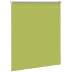 vidaXL Zatemňovacia roleta, listy, zelená 135x130 cm, šírka látky 131,6 cm, polyester – Obrázok 3