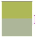 vidaXL Zatemňovacia roleta, listy, zelená 135x130 cm, šírka látky 131,6 cm, polyester – Obrázok 9