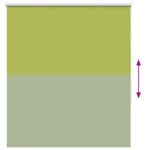 vidaXL Zatemňovacia roleta, listy, zelená 120x175 cm, šírka látky 116,6 cm, polyester – Obrázok 9