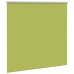 vidaXL Zatemňovacia roleta, listy, zelená 150x175 cm, šírka látky 146,6 cm, polyester – Obrázok 3