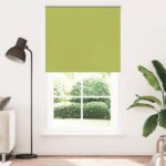 vidaXL Zatemňovacia roleta, listy, zelená 135x230 cm, šírka látky 131,6 cm, polyester – Obrázok 2