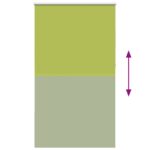 vidaXL Zatemňovacia roleta, listy, zelená 135x230 cm, šírka látky 131,6 cm, polyester – Obrázok 9