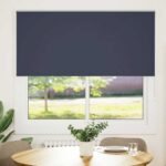 vidaXL Zatemňovacia roleta námornícka modrá 145x130 cm šírka látky 141,6 cm polyester – Obrázok 2