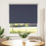 vidaXL Zatemňovacia roleta námornícka modrá 110x175 cm, šírka látky 105,7 cm, polyester – Obrázok 2