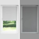 vidaXL Zatemňovacia roleta, sivobiela, 45x130 cm, šírka látky 40,7 cm, polyester – Obrázok 9