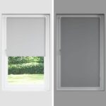 vidaXL Zatemňovacia roleta, sivobiela, 65x210 cm, šírka látky 60,7 cm, polyester – Obrázok 8