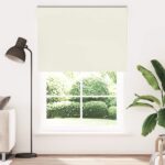 vidaXL Zatemňovacia roleta, sivobiela 150x230 cm, šírka látky 146,6 cm, polyester