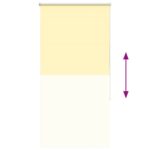 vidaXL Zatemňovacia roleta žltá 70x130 cm šírka látky 65,7 cm polyester – Obrázok 9