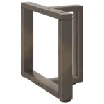 vidaXL Nohy konferenčného stolíka v tvare T, 2 ks, čierne, 50x25x(42-43) cm, oceľové – Obrázok 4