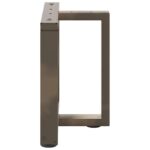 vidaXL Nohy konferenčného stolíka v tvare T, 2 ks, čierne, 50x25x(42-43) cm, oceľové – Obrázok 5