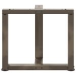 vidaXL Nohy konferenčného stolíka v tvare T, 2 ks, čierne, 50x25x(42-43) cm, oceľové – Obrázok 6