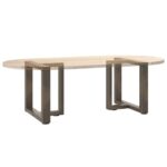 vidaXL Nohy konferenčného stolíka v tvare T, 2 ks, čierne, 50x25x(42-43) cm, oceľové – Obrázok 8