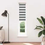 vidaXL Zebrová roleta tmavosivá 50x230 cm šírka látky 45,9 cm polyester – Obrázok 2