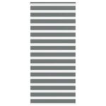 vidaXL Zebrová roleta tmavosivá 115x230 cm šírka látky 110,9 cm polyester