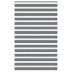 vidaXL Zebrová roleta tmavosivá 150x230 cm šírka látky 145,9 cm polyester