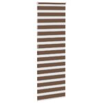 vidaXL Zebra roleta hnedá 75x200 cm šírka látky 70,9 cm polyester – Obrázok 4