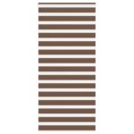 vidaXL Zebra roleta hnedá 105x200 cm šírka látky 100,9 cm polyester