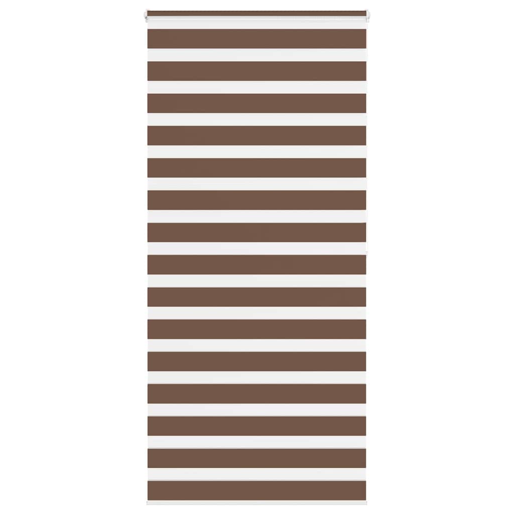 4014366_1.jpg vidaXL Zebra roleta hnedá 105x200 cm šírka látky 100,9 cm polyester – Obrázok 1