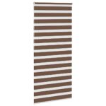 vidaXL Zebra roleta hnedá 105x200 cm šírka látky 100,9 cm polyester – Obrázok 4