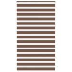vidaXL Zebra roleta hnedá 130x200 cm šírka látky 125,9 cm polyester