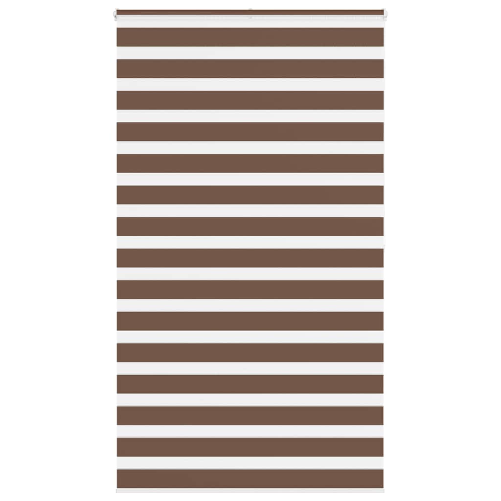 4014371_1.jpg vidaXL Zebra roleta hnedá 130x200 cm šírka látky 125,9 cm polyester – Obrázok 1
