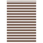 vidaXL Zebra roleta hnedá 155x200 cm šírka látky 150,9 cm polyester