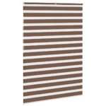 vidaXL Zebra roleta hnedá 155x200 cm šírka látky 150,9 cm polyester – Obrázok 4