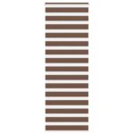 vidaXL Zebra roleta hnedá 90x230 cm šírka látky 85,9 cm polyester