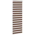 vidaXL Zebra roleta hnedá 90x230 cm šírka látky 85,9 cm polyester – Obrázok 4