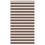 vidaXL Zebra roleta hnedá 130x230 cm šírka látky 125,9 cm polyester
