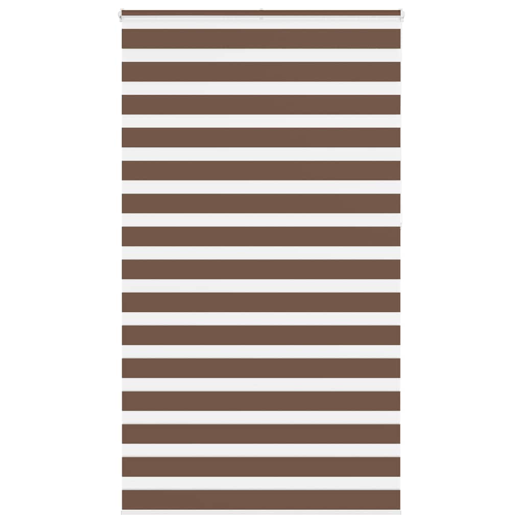 4014397_1.jpg vidaXL Zebra roleta hnedá 130x230 cm šírka látky 125,9 cm polyester – Obrázok 1