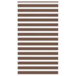 vidaXL Zebra roleta hnedá 135x230 cm šírka látky 130,9 cm polyester