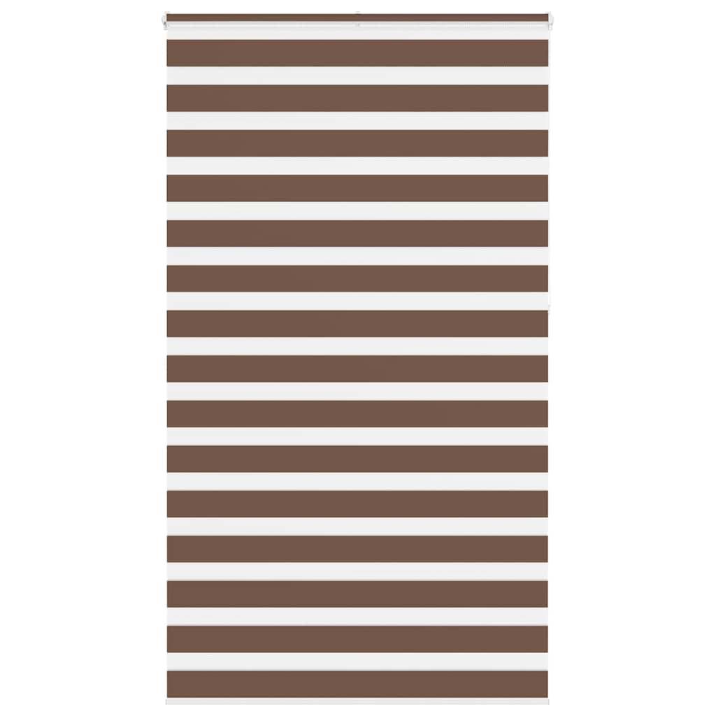 4014398_1.jpg vidaXL Zebra roleta hnedá 135x230 cm šírka látky 130,9 cm polyester – Obrázok 1