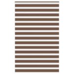 vidaXL Zebra roleta hnedá 140x230 cm šírka látky 135,9 cm polyester