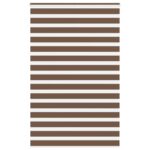 vidaXL Zebra roleta hnedá 150x230 cm šírka látky 145,9 cm polyester