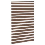 vidaXL Zebra roleta hnedá 150x230 cm šírka látky 145,9 cm polyester – Obrázok 3