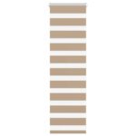 vidaXL Zebrová roleta pieskovo hnedá 50x100 cm šírka látky 45,9 cm polyester
